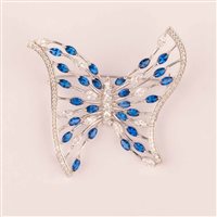 Brosche Ultima Edizione Dame in Silber SA00307-BLU - SA00307-BLU